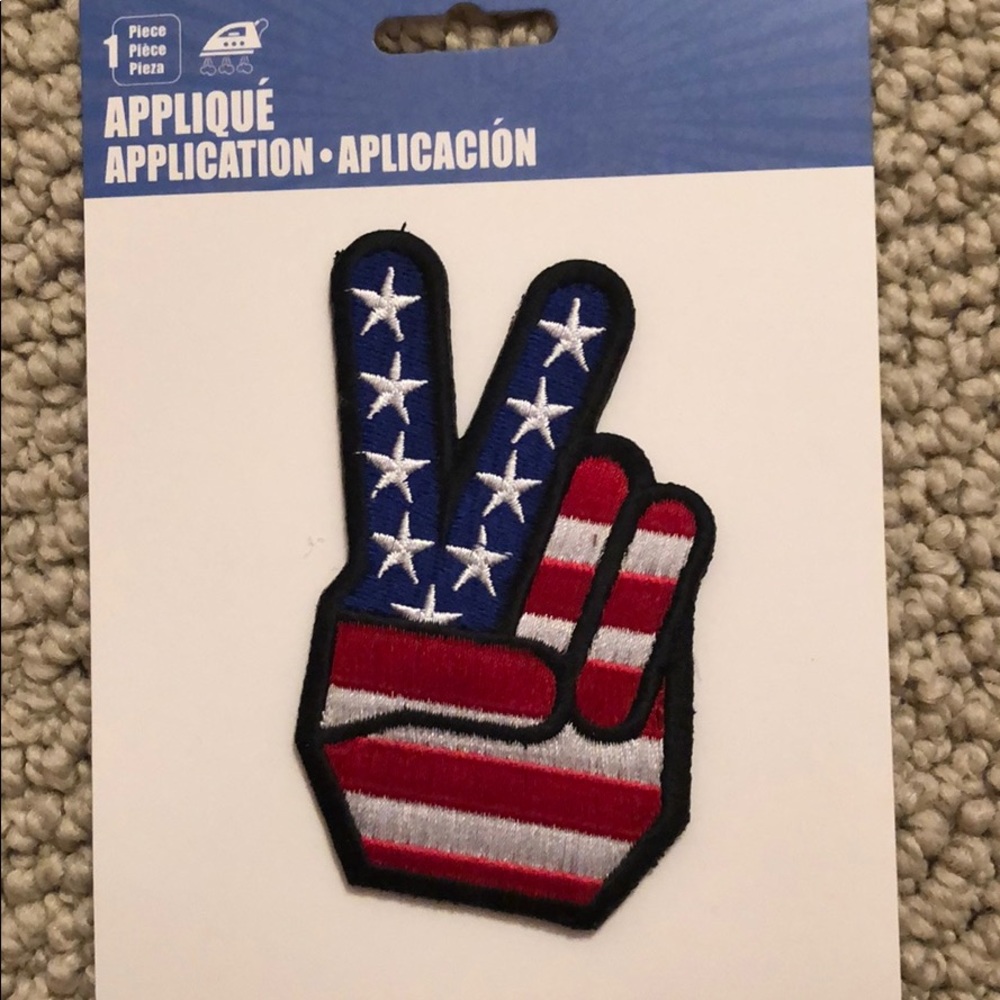 Free iron on peace sign patch with purchase!!!
